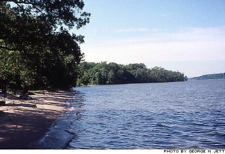 Conservancy-protected shoreline on the Potomac